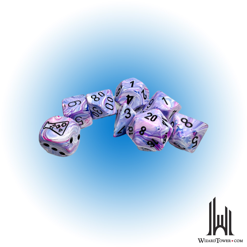 Festive - 7-Die Set Polyhedral - Hydrangea / Black